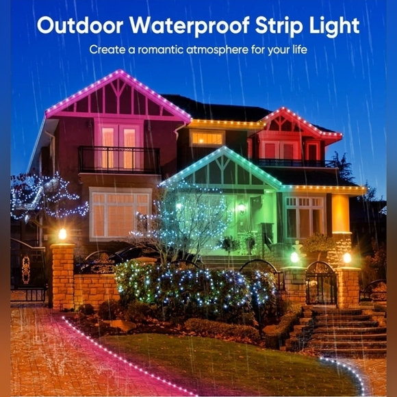 Outdoor LED Strip Lights Waterproof, 100FT RGB IP67 Led Lights - Picture 2 of 7